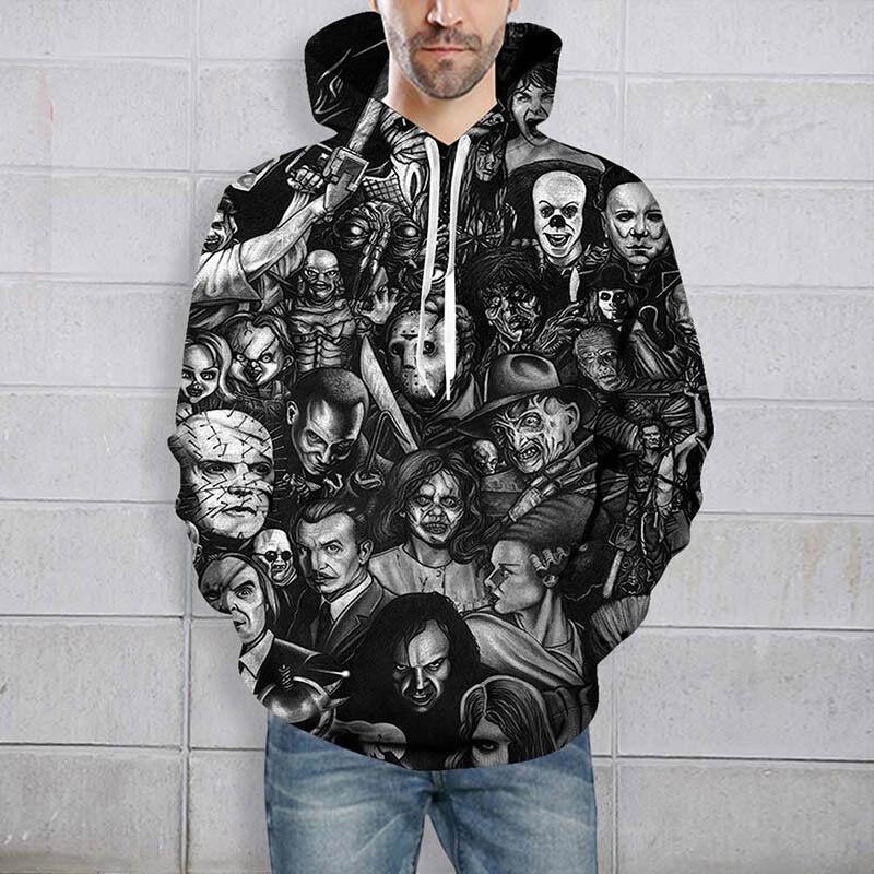 Print 3d Men Womens Hoodie Sweater Sweatshirt Jacket Coat Pullover Skull Top