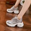 Platform Dad Shoes Women's 2025 Spring and Summer New Breathable Mesh Sandals Inner Height Increase Women's Shoes Versatile Casual Sports Shoes