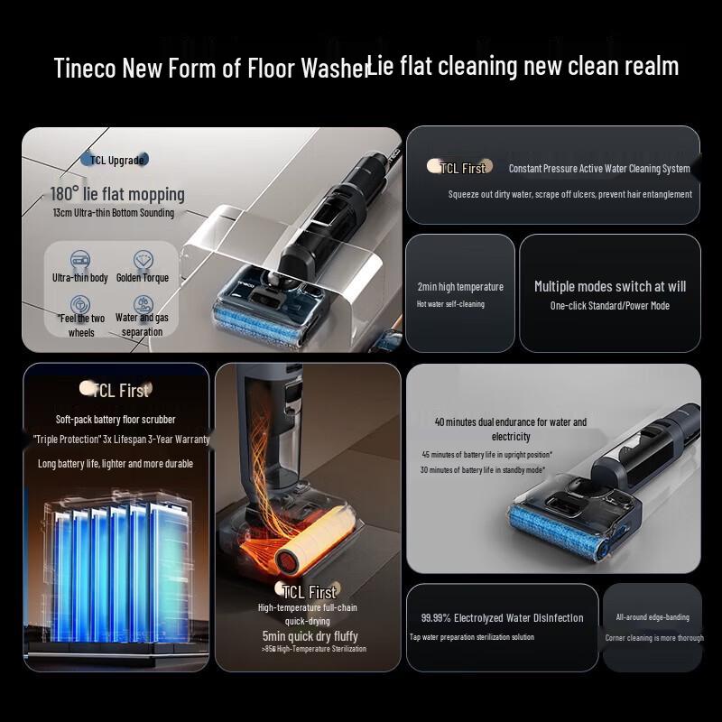 Tineco FLOOR ONE A90 Ultra Cordless Smart Wet Dry Vacuum