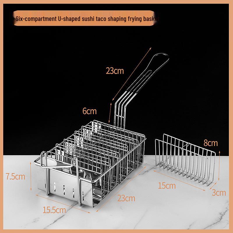 304 Stainless Steel V-Shaped Taco Holder for 2 or 3 Tortillas