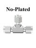 3-25mm 1/8-1" Inch Tube OD Compression Uino 316L Stainless Steel Forged Tee 3 Ways Pipe Fitting Connector With UNF Thread Nut