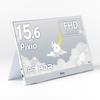 Pixio PX160 Wave White Portable Monitor, 15.6-inch, 60Hz FHD IPS, Lightweight, with a Sub Display