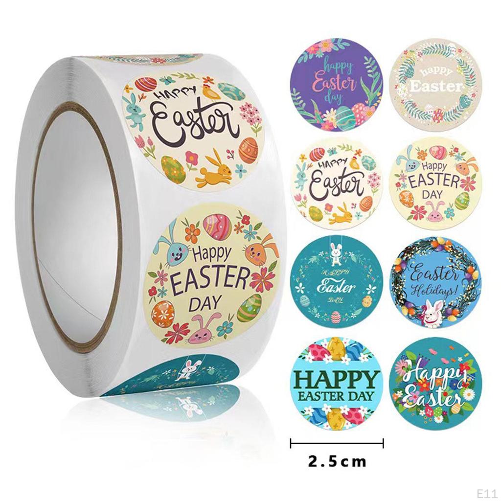 500 Osteraufkleber für Umschläge, dekorative Siegeletiketten, Bastelkunst, Geschenkanhänger