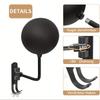 180° Rotary Motorcycle Helmet Wall Hanger with Hooks for Jacket Hat Sport Gear Bike Helmet Garage Home Storage Rack