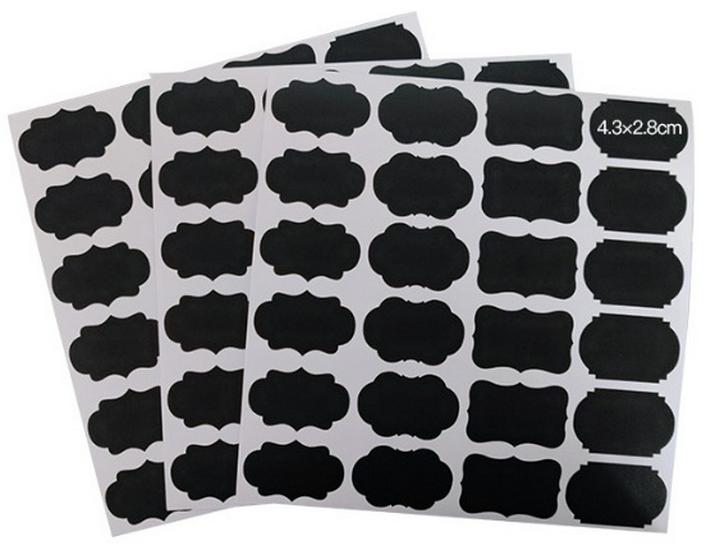 Erasable Self-Adhesive Frosted Blackboard Label for Glass Bottles