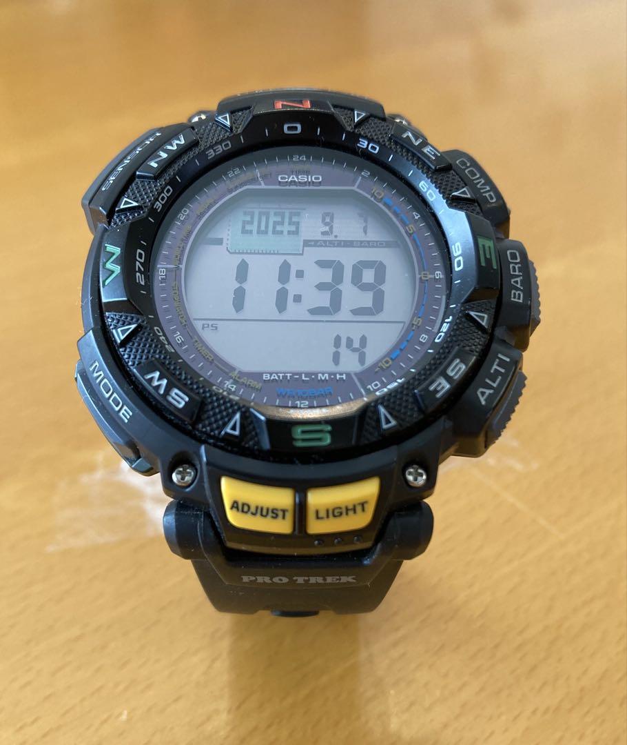 

[Б/У] CASIO PRO TREK PRG-240 Наручные часы для активного отдыха, Черные