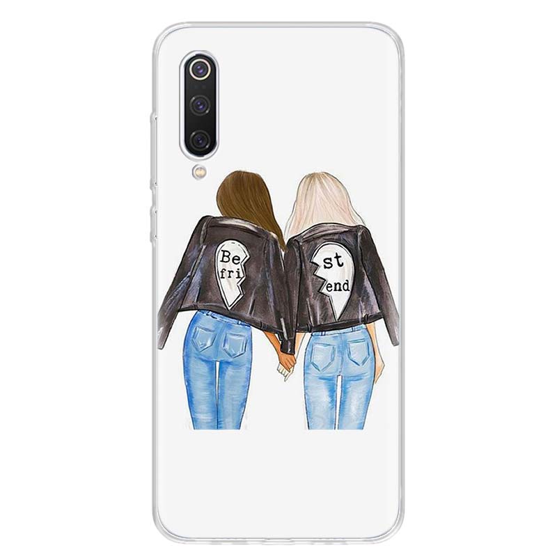 Best Friends BFF Matching Phone Case Cover for Xiaomi Redmi Note 15 14 13 12 11 Pro Plus 14S 12S 11S 11T 11E 10S 10 Customized F
