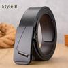 Belt Men'S Classic Automatic Buckle Men'S Belt Pu Belt Body Smooth Buckle Business Belt Men'S Belt