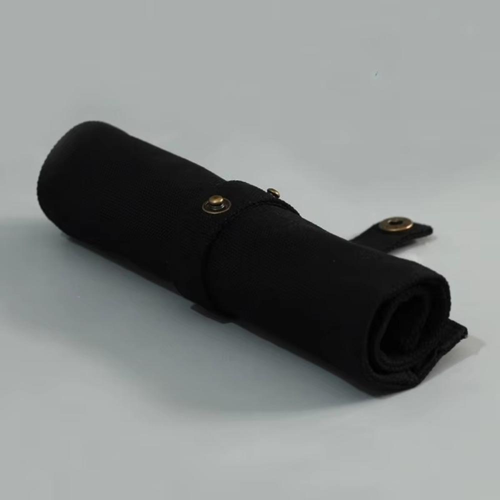 Canvas Pen Curtain Space-Saving Pencil Bag New Wrap Roll Holder ForTeacher, Student, Painter