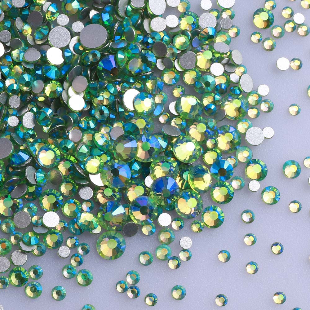 High Quality Rhinestone Non Hotfix Bulk Transparent Crystal AB Glass Rhinestones Mixed Sizes