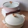 Double Ear Tabletop Soup Pot Induction Cooker Compatible Non-Stick Slow Cooker Small Hot Pot for Home Use Kitchenware