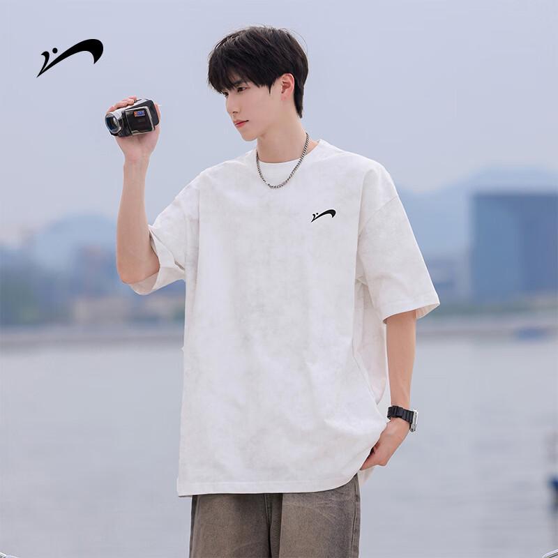 Guirenniao Men's Washed Cotton Short Sleeve T-Shirt