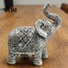 Feng Shui Ornaments Elephant Figurine, Luck Charm Sculpture, Versatile Indoor Outdoor Decor for Entryway Interior Ornament Car Tabletop Living