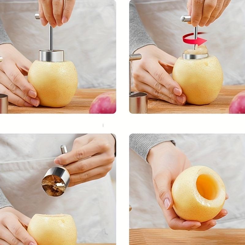 Apple Pear Core Coring Cutter Stainless Steel Fruit Core Pitter Remover Separator for Kitchen Accessories Gadgets