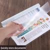 Kangbai Minimalist A4 Transparent Filing Folders, 10-Pack