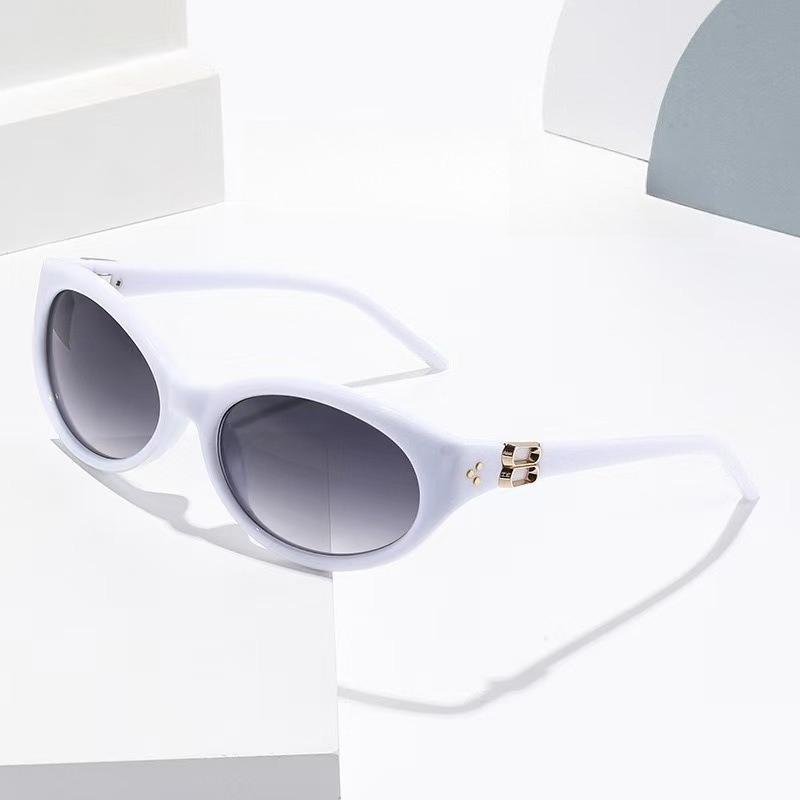 Fashionable Cat Eye High-End Sunglasses Uv Resistant Stage Performances Street Photography Popular Decorative Glasses