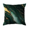 1Pc Deep Green Marble Texture Single Sided Printed Pillow Sofa Cover - Peach Fleece Pillow Cover