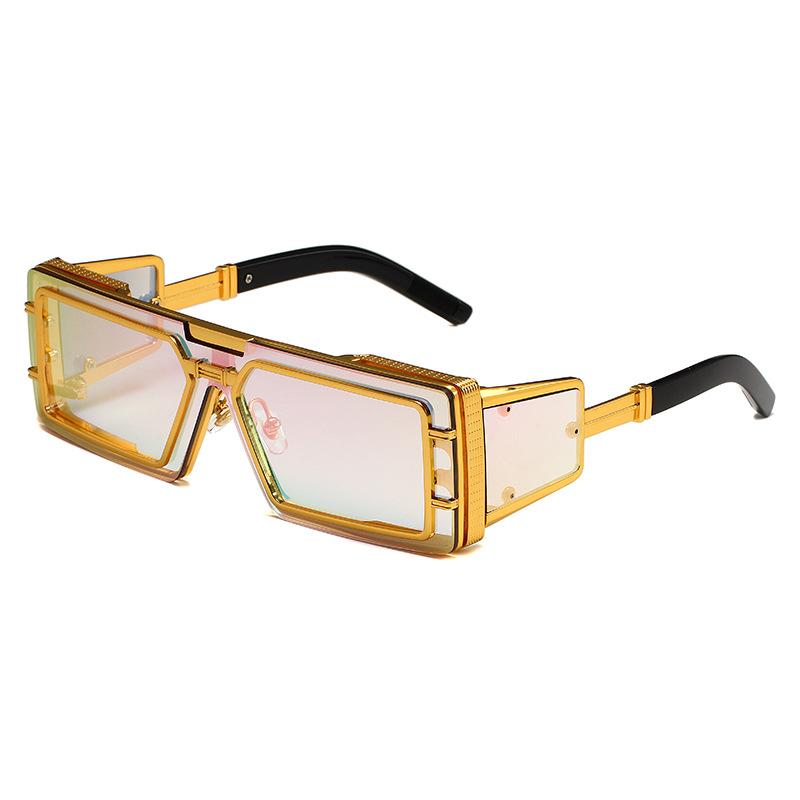 

Steampunk Rectangle Sunglasses Women For Men Popular Sun Glasses Vintage Luxury Brand Designer Punk Hip Hop Shades Uv400