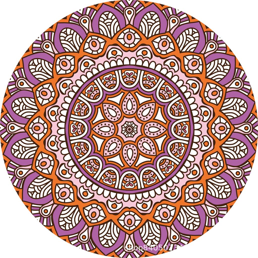 Bohemia Vintage Coasters Heat-insulated Ceramic RoundHousehold Retro Anti-scalding Tea Mat Kitchen Tableware Mat Accessories