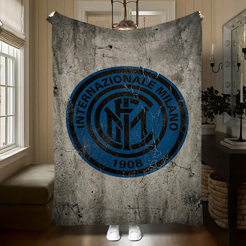 Fc Internazionale Century Passion Blanket Soft And Comfortable Camping Trip Sheet Digital Printing Office Rest Blanket