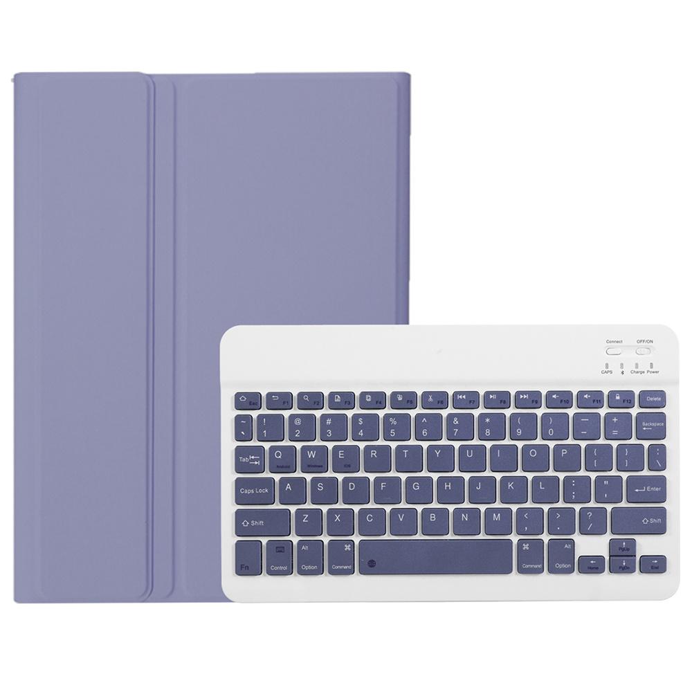 

AH21 For Huawei MatePad SE 11 Leather+TPU Tablet Cover with Bluetooth-compatible Keyboard Purple