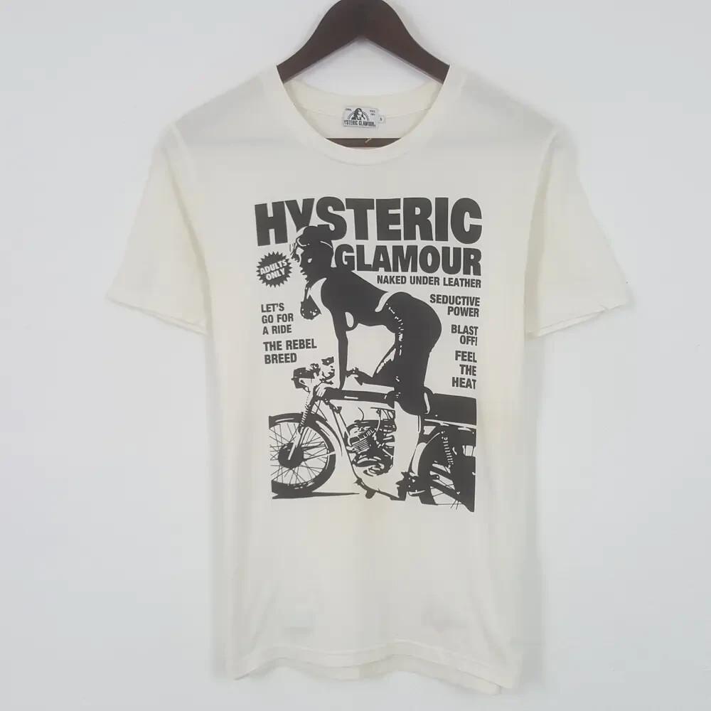 Vtg style Hysteric Glamour Magazine short sleeve white color shirt KV35914 Unisex T-Shirt S