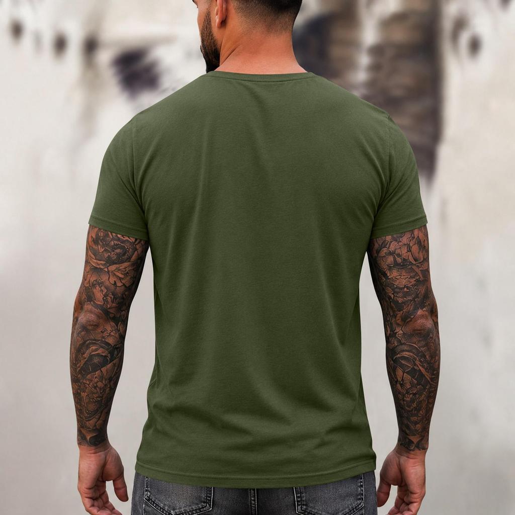 Men's Quirky Casual Loose Fit Letter Print T-Shirt for Daily Wear