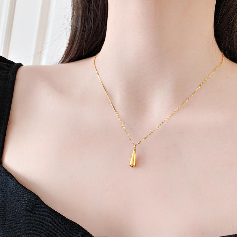 

Мода Boho Простой Нержавеющей Стали 316L Многоцветный Кристалл Капли Подвеска Колье Ожерелье Для Женщин Винтаж Воротник Цепи Из Бисера Ювелирные Изделия Подарок Партии