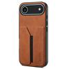 DENIOR For iPhone Air Case Elastic Card Holder PU Leather + TPU + PC Phone Cover