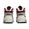 Fila Fusion Teratach Fabric Synthetic Leather Mid-Top Retro Basketball Shoes Women sneaker Violet Ice Cordovan-Red T12W243211FVC