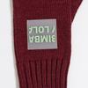 BIMBA Y LOLA [23FW] BIMBA Y LOLA Burgundy Knit Gloves B236AIG006BDB