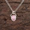Pink Cat'S Eye Stone 925 Sterling Silver Elegant Sisters Gift Trendy New Pendant PP-56-36