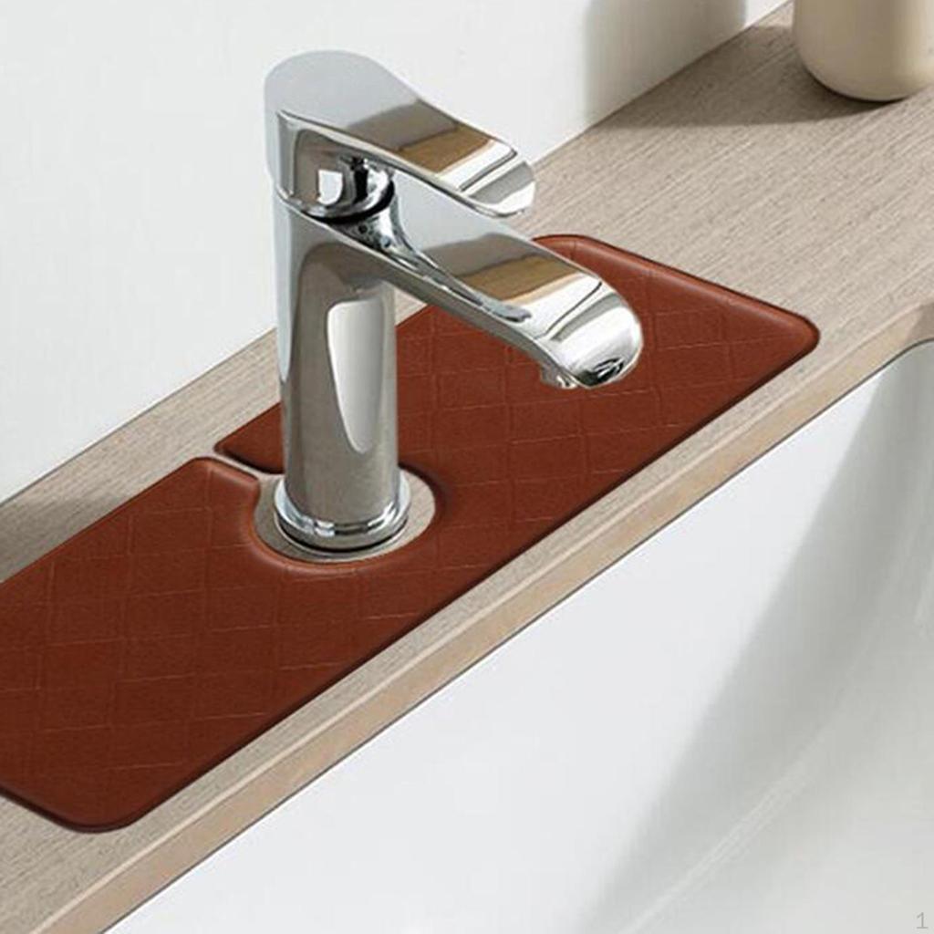 Faucet Absorbent Mat Thickening Sink Drying Pad for Farmhouse Countertop
