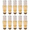 Tractor Air Liquid Valve Stem, 10PCS Brass Tractor Air Liquid Valves Tire Brass Valve Stem TR218A CH3 Core Housings Replacement