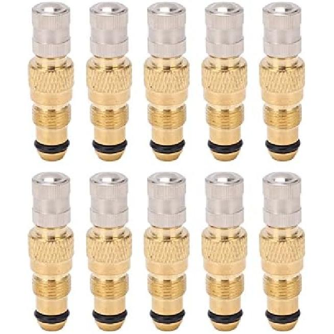 Tractor Air Liquid Valve Stem, 10PCS Brass Tractor Air Liquid Valves Tire Brass Valve Stem TR218A CH3 Core Housings Replacement
