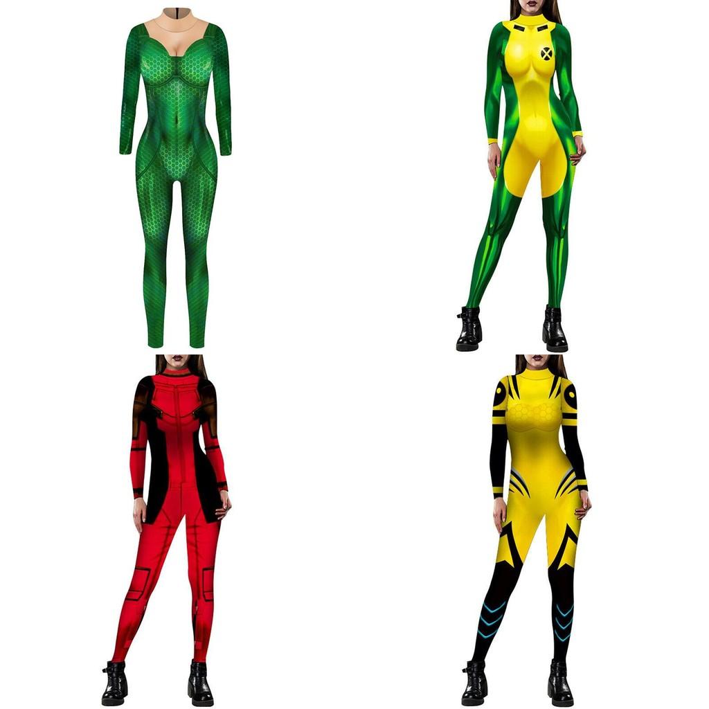 Exquisite X-men Mystique Women Catsuit Jumpsuit 3d Printed Cosplay Costume
