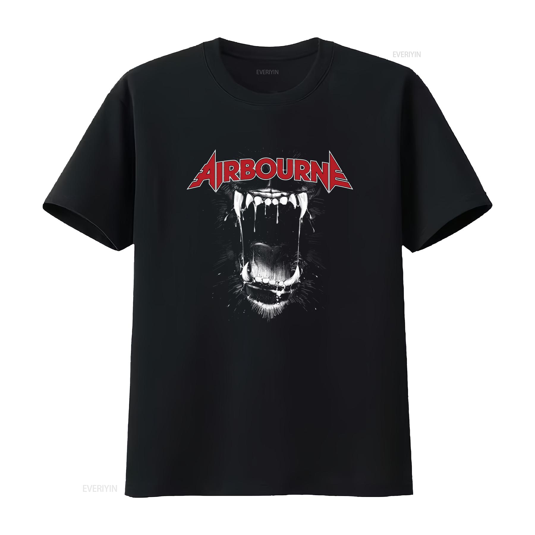 

Airbourne Rock Band T Shirt Tour Te1508 5HCR Bold Design for Music Fans vintage Washed Casual Comfortable Slightly Versatile 4XL
