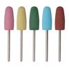5pcs Silicone Nail Drill Bit Accessories Practical Nail Grinding Heads For Removing Flaws And Achieving Smooth Nail Art