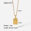 French Vintage Coin Pendant Necklace Ins Style Minimalist Versatile Sweater Chain Women