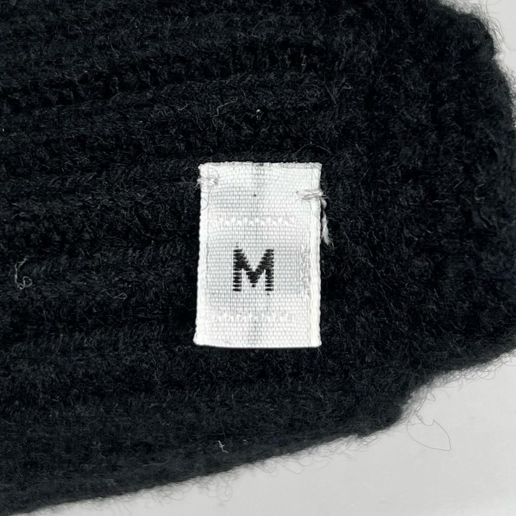 Excellent HERMES gloves H pattern knitting black cashmere mens M Used