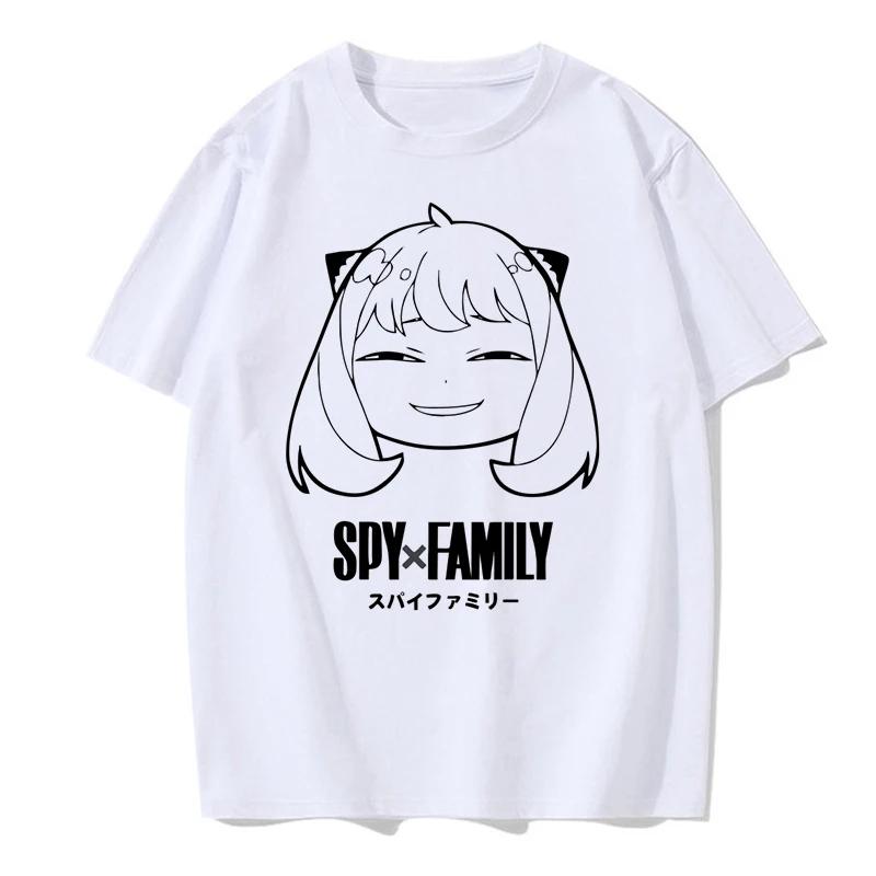 Y2k Shirt Anya Forger spy x family Anime T Shirt Kawaii Cartoon Mens/Women Tops Harajuku Unisex Fashion Streetwear Manga Tshirt