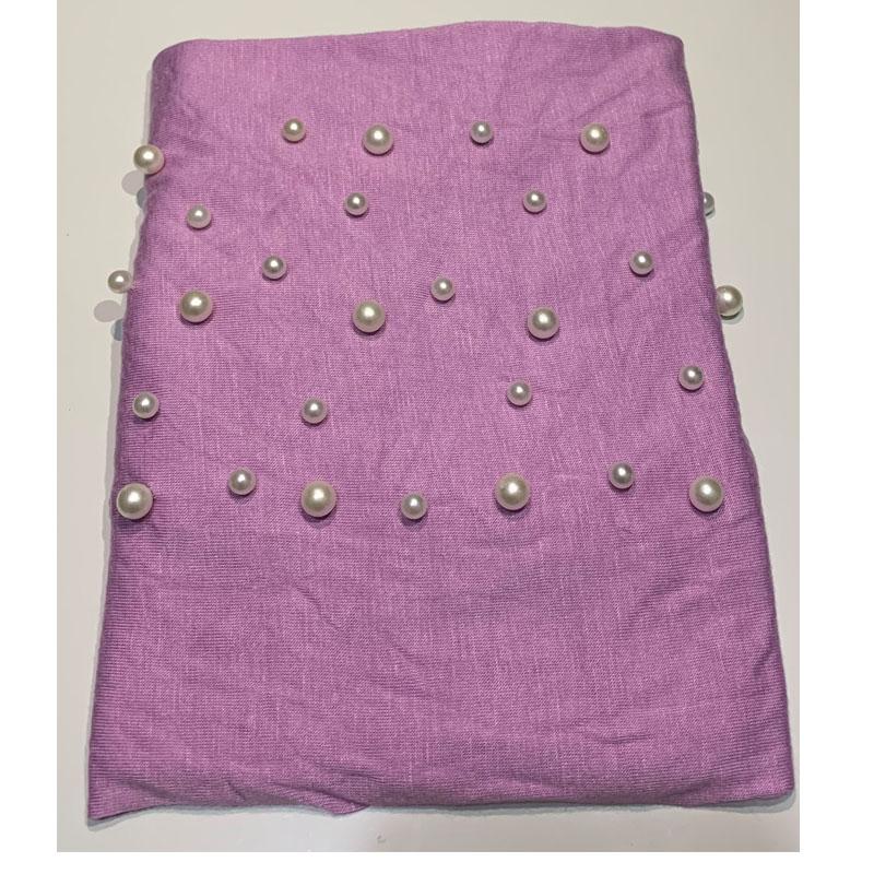 New Elastic Muslim Women Jersey Hijab Cotton Twist Turban Caps Female Head Scarf Wraps Pearls Turbante Mujer India Hat