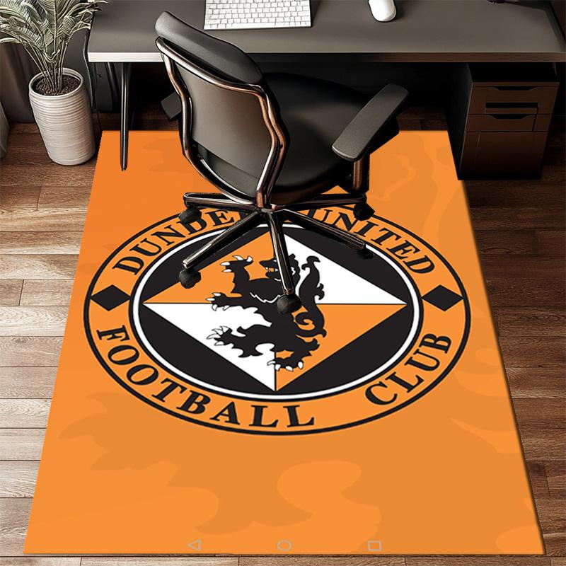 Tappeto Ufficio con Stemma Dundee United, Cuscino per Sedia, Tappeto per Ingresso, Tappeti per Soggiorno, Camera da Letto, Regali di Natale