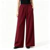 Fleece Women's Pants Solid Color Casual Versatile Wide-footed Pants Sweatpants Loose Outer Trousers