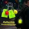 Reflective Design Reflective Keychain Safety Pendant Keychain  Backpack Accessories