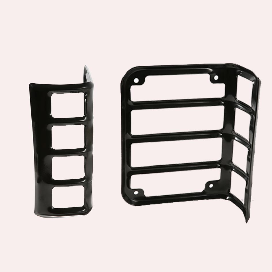 2pcs Taillight Cover JK Accessories Tail Light Guards Cover Rear Lamp Guard Protective Mount For Wrangler JK 2007-2017 чёрный