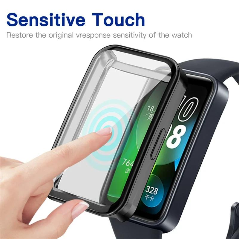 Soft TPU Case For Huawei Band 10 Accessories Bumper Smart Watch All-around Shell For Huawei Band 8 9 10 Screen Protector Cover
