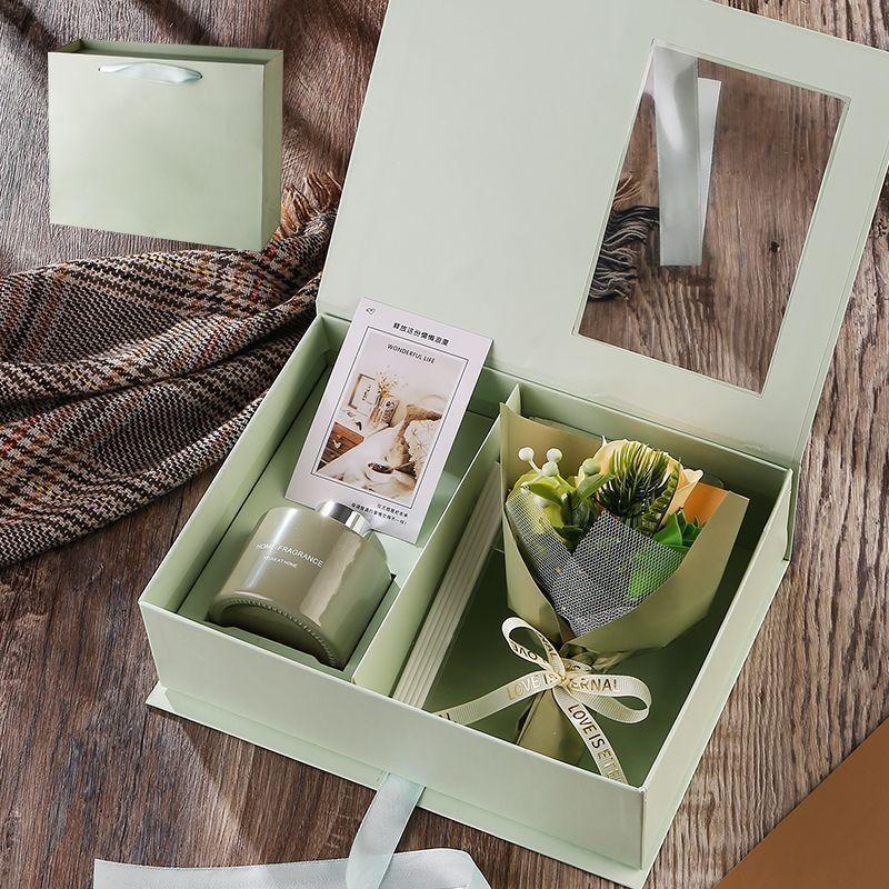 Premium Aromatherapy Diffuser Artificial Flower Gift Set Long Lasting Scent For Birthday Valentines Mothers Day Home Decor