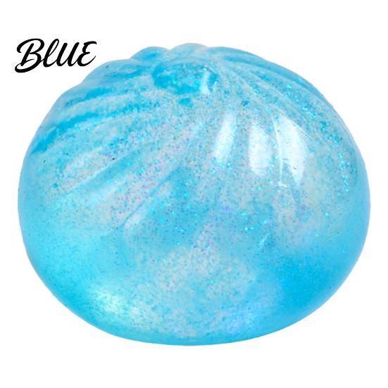 TPR Squeeze Toy Bun Slow-Rising Fidget for Stress Relief Cute Food-Themed Soft Ball Decompression Gadget Kids Adults Portable Novelty Gift Anxiety