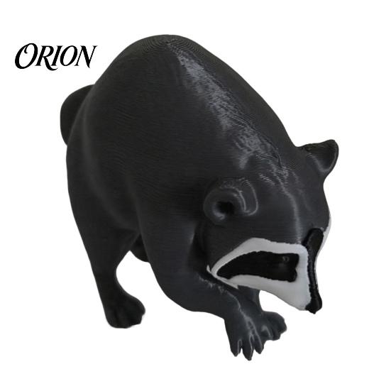 Desktop Office Accessories 3D Printed Racoon Figurine, Cute Raccoon Statue, Funny Desk Buddy, Small Room Ornaments Animal Collectible Figure for Home